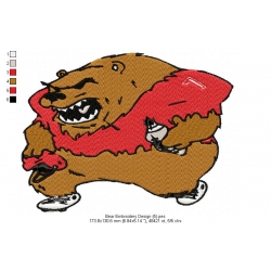 Bear Embroidery Design 5